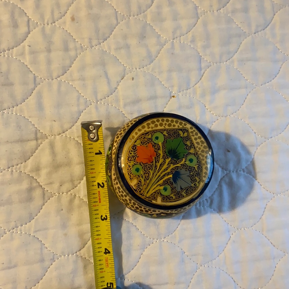 Hand painted jewelry/trinket box